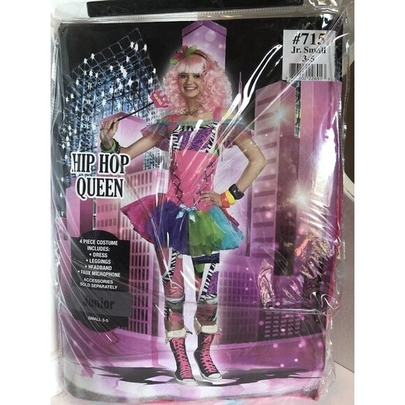 Junior Girl's Halloween Costume Hip Hop Queen - Picture 3 of 5